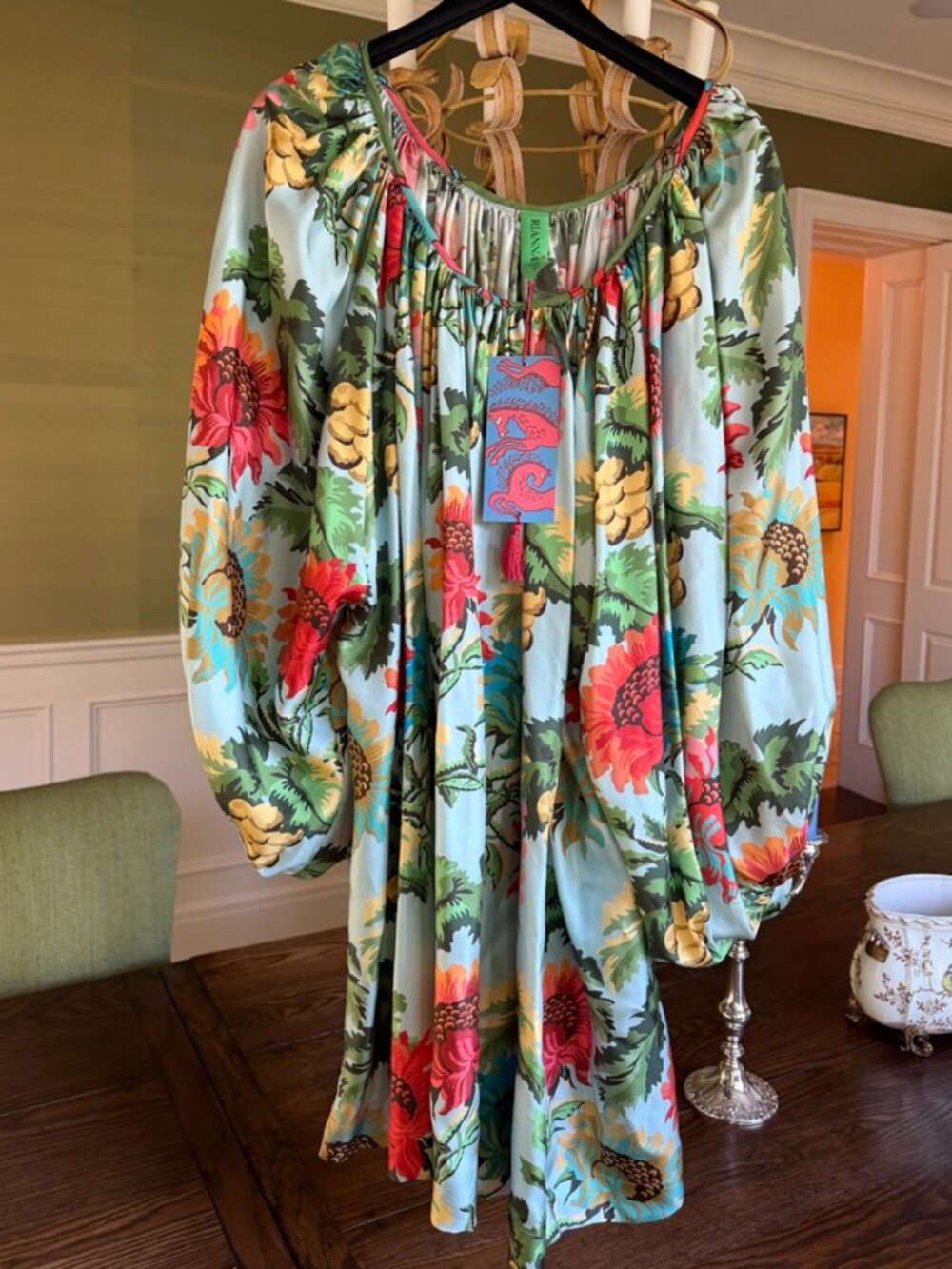 NWT- Rianna + Nina Silk Dress